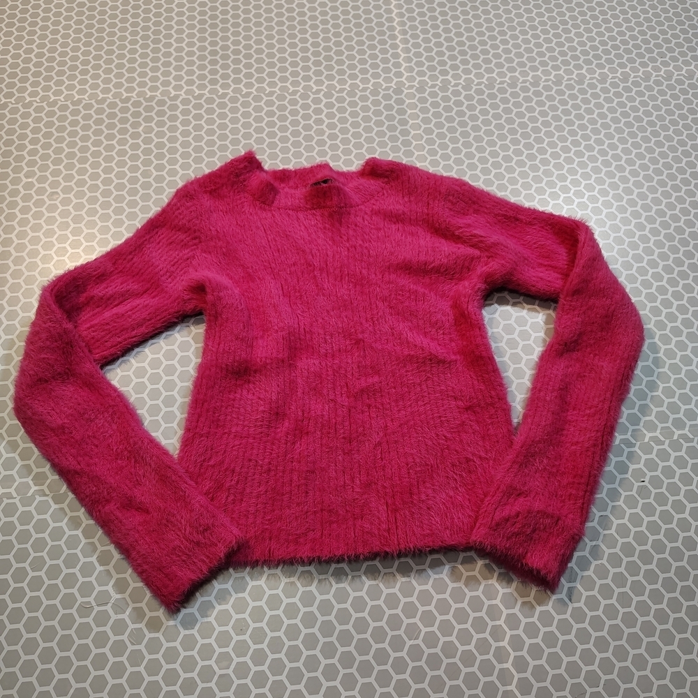 Art Class  Girls Vibrant Pink Crew Neck Sweater
